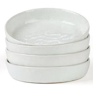 Set di 4 Ciotole per Pasta Famiware Mars, 8,5 Pollici, Grande Capacità, Ciotole per Insalata, Adatte al Microonde, Set di Ciotole Marroni Macchiettate - Product Image 1