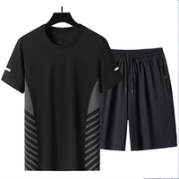 Nouveaux ensembles d'été pour hommes, ensembles décontractés à motifs, t-shirt ample avec short, pantalon court d'extérieur, ensembles de marque pour hommes