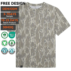 เสื้อยืดตกปลาแห้งเร็ว UPF 50 ผ้ายืดโพลีเอสเตอร์ ระบายอากาศ ป้องกันรังสียูวี สำหรับกิจกรรมกลางแจ้ง - Product Image 2
