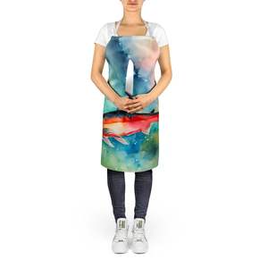 Unisex Large Multicolor Salmon <b>Apron</b> for <b>Cooking</b> Baking Crafts Gardening-for Adults & Unisex - Product Image 5