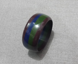 Resin Crafts Temperament Resin Fashion Painted Round Bangle Geometric Irregular <b>Plain</b> <b>Ring</b> Bracelet Jewelry for Women - Product Image 3