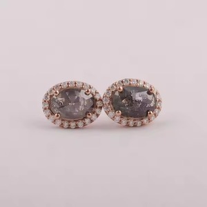 New Indian Manufactured Luxury Moissanite Diamond <b>Earrings</b> for Women's Certified Oval Cut Sustainable Fine Available For Sale - Product Image 1