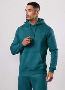 Pantalones Deportivos Unisex de Algodón Color Verde Azulado, Cintura Elástica, Corte Regular, Largos, para Invierno, 100% Algodón, Peso Medio - Product Image 4