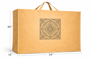 <b>Extra</b> <b>Large</b> Natural Jute Tote Bag Red <b>Print</b> Eco Friendly Reusable Shopping Grocery Bag Heavy Duty for Burlap Wedding Amani - Product Image 3