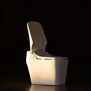 ALB-R14895S de toilette intelligente TREVI Buse en acier inoxydable Chauffe-siège réglable Pression d'eau Bidet Mode ECO sûr Fabriqué en plastique durable - Product Image 4