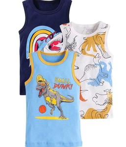 Camisetas sin mangas acanaladas casuales de verano para niños, chaleco de algodón 100% sólido, ecológico, de secado rápido y antipilling - Product Image 4