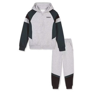 Nouvel ensemble de survêtement unisexe pour enfant imprimé hiver 2026 avec sweat à capuche et pantalon de jogging, logo personnalisé - Product Image 3