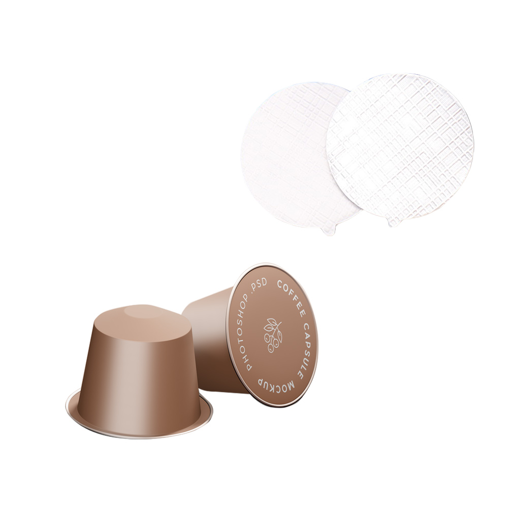 plastic packaging capsule cup cosmetics foil lid