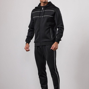 Conjunto Deportivo de Felpa para Hombre, Estilo Casual de Invierno, Lavado Ácido, Chaqueta con Cierre Completo, Pantalones Deportivos, Bolsillos de Forro Polar Transpirable, Tela de Alta Calidad - Product Image 1