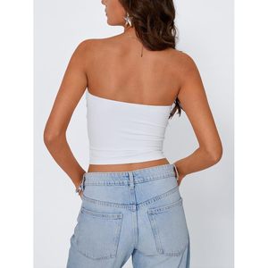 Womens Tube Tops 2026 <b>Corset</b> Floral Bandeau Breathable Crop Sleeveless <b>Strapless</b> Cute Teens Going Summer - Product Image 2