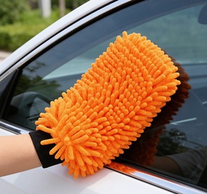 Gants de lavage de voiture en microfibre chenille épaissie, <span class=keywords><strong>super</strong></span> absorbants et anti-rayures, vendus avec des serviettes de nettoyage automobile - Vente en gros usine - Product Image 2