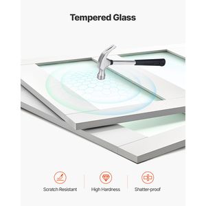 Kit Ferramenta per Porta Scorrevole a Soffietto da 48 Pollici con Doppio Vetro Satinato da 25 Pollici a 5 Vetri e Guida a Pavimento Solida per Porte Scorrevoli da 80 Pollici - Product Image 4