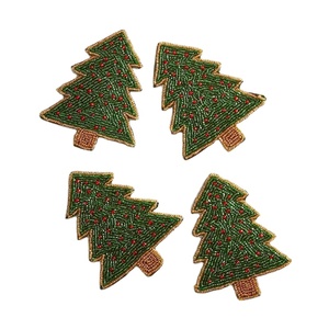 Posavasos bordado elegante y de moda Handcraft Rudolph Beaded 4 Set Fancy And Elegant Premium Beautiful de Hiba Enterprises - Product Image 4