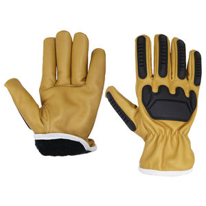 Gants de travail pour hommes en cuir de vachette grainé, résistants à l'usure et imperméables, pour la construction et la protection, en promotion aux États-Unis - Product Image 2