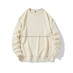 Pull à capuche à manches longues uni Eco Sweatshirt élégant à épaules tombantes Heavy Man Hoodies - Product Image 4