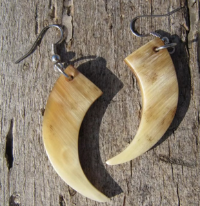 Best Selling New Design Polished Buffalo Horn Earrings for Women Animal Nautical Eco-Friendly Handcrafted Wholesale Price India - Product Image 5