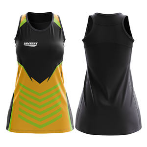 Proveedor de Uniformes Personalizados para Equipos de Netball |   Uniforme de Netball Sublimado con Logotipo, Nombre y Número del Equipo |   Poliéster Transpirable - Product Image 5