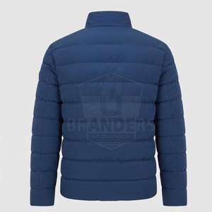 Casual Men Winter Outerwear Lightweight Puffer <b>Jacket</b> With <b>Quilted</b> <b>Pattern</b> Warm Filling High Collar And Comfortable Daily Wear - Product Image 3