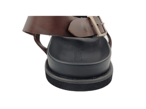 Sandalias de Cuero Marrón con Tiras Cruzadas, Punta Puntiaguda, Fáciles de Poner, Forro de Malla Transpirable, Suela de Goma, Estilo Sólido para Todas las Temporadas - Product Image 5