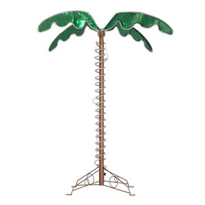 Luci a Forma di Palma di Cocco Impermeabili IP65 da 120 cm con 189 LED Rossi e Sensore di Movimento, Alimentazione DC per Decorazione Giardino - Product Image 3