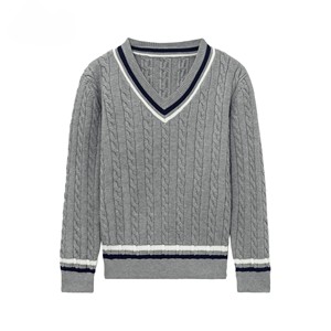 Pull en coton premium pour homme, tricot doux, manches longues, pour un style décontracté hivernal, confort quotidien et superposition - Product Image 1