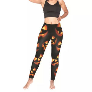 Leggings de Yoga de Cintura Alta, Transpirables, Casuales, de Verano, Talla Grande, con Logotipo Personalizado, para Mujer, Gimnasio, Fitness, 100% Algodón - Product Image 5