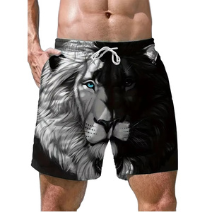 กางเกงขาสั้นลำลองผู้ชาย ระบายอากาศ แห้งเร็ว เหมาะสำหรับออกกำลังกาย วิ่ง ใส่เล่นน้ำ ซัมเมอร์ เอวยางยืดสูง ขายส่ง - Product Image 1