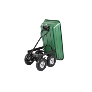 Chariot de jardin robuste de bonne qualité avec 4 roues, grande capacité, chariot utilitaire pour jardinage, pelouse et cour GARPYC028 - Product Image 1