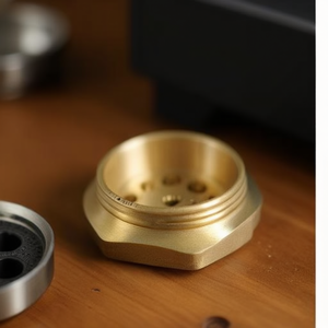 Brass <b>Flange</b> for Coffee Machine 1.0 Inch CNC Machined 4 <b>Bolt</b> Holes 11mm Lucky Brass Pvt Ltd Best Quality Indian Exporter - Product Image 3