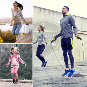 Corde à sauter en PVC à vitesse réglable avec poignées de haute qualité pour l'entraînement et le fitness des adultes - Product Image 6