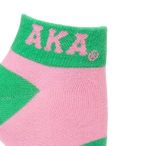 Gray Pink Green Stripe Crew <b>Socks</b> Cotton Blend Short <b>Socks</b> Casual Sports Footwear Soft Breathable Fashion <b>Socks</b> Women Daily Wear - Product Image 3