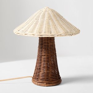 Lámpara de ratán a precio competitivo, tejida a mano, lámparas de mesa decorativas para comedor. - Product Image 3