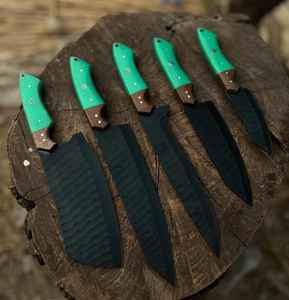 Juego de Cuchillos de Cocina al por Mayor, Grado Industrial, OEM, los Mejores Cuchillos de Chef Profesionales Forjados a Mano de Acero con Alto Contenido de Carbono, Alta Calidad - Product Image 5