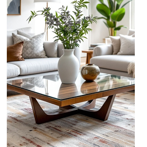 Teak Wood Coffee <b>Table</b> <b>Mid</b> <b>Century</b> Minimalist Living Room Furniture Indonesia Supplier - Product Image 1