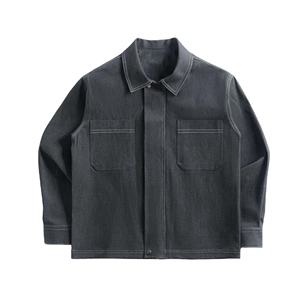 Veste en jean décontractée personnalisée pour hommes et femmes, fabricant en gros de qualité supérieure, douce, respirante, épaisse, coupe-vent, séchage rapide, vintage, hiver - Product Image 1