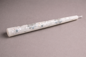 Vela Cónica Floral Pintada a Mano con Aroma a Lavanda, Vela Navideña sin Humo, Vela de Cera de Soja Hecha a Mano de Lujo para Decoración del Hogar y Bodas - Product Image 4