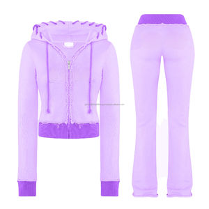 Ensemble deux pièces pour hommes, sweats à capuche personnalisés, hiver, uni, teint, brodé, pour la vente en gros au Pakistan, pas cher - Product Image 2