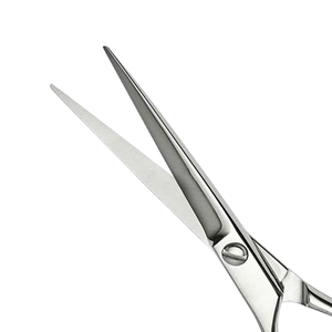 Ciseaux de coiffure professionnels en acier inoxydable de 5,5 pouces à faible MOQ, ciseaux de barbier durables, outils de coupe de cheveux OEM/ODM - Product Image 3