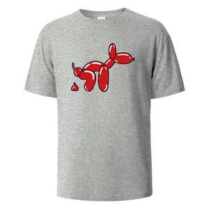 Camiseta Casual de Verano, Corte Regular, Estampada, Manga Corta, Cuello Redondo, Algodón Puro, Transpirable, Sostenible, 220g, AI-TS-18 - Product Image 5