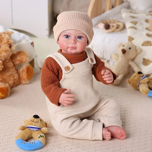 Poupée réaliste <span class=keywords><strong>Jamie</strong></span> de 20 pouces, bébé garçon reborn, corps en tissu doux, membres en vinyle, poupée bébé. - Product Image 4