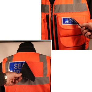 Chaleco de Trabajo Reflectante de Alta Visibilidad para Hombres y Mujeres, Chaleco de Construcción de Alta Visibilidad, Uniforme de Guardia, 100% Poliéster Malla - Product Image 5
