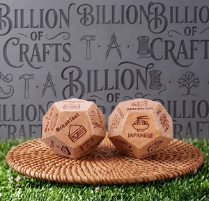 Juego de Dados de Madera de 12 Caras, Hechos a Mano con Madera Natural, Dados de RPG para Juegos de Mesa DND, Calidad Premium - Product Image 3