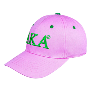 Gorra de Béisbol con Escudo Bordado en Rosa y Verde, Ajustable, de Sarga de Algodón, con Diseño de Letras Griegas, Gorra Deportiva Informal - Product Image 4