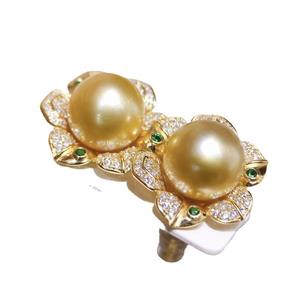 <b>Vintage</b> Hepburn <b>French</b> Natural Pearl Earrings Exquisite 10-11mm High Design Luxury Fashion Light Design - Product Image 5