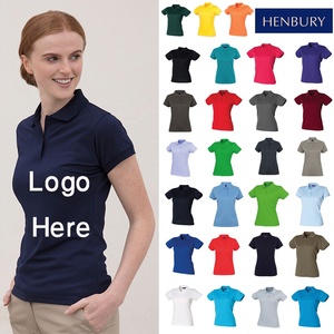 Polo de manga corta de estilo informal de talla grande para mujer, estampado personalizado con logotipo, tejido transpirable, venta al por mayor, Bangladesh - Product Image 6