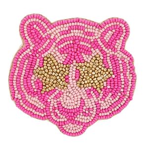 Posavasos de Lujo Hechos a Mano con Cuentas de Semillas, Bordado Floral Colorido con Cuentas de Semillas, Posavasos Bordado para Mesa - Product Image 3