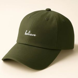 Fabricante de Gorras Unisex con Logotipo Believe, Fábrica de Bangladesh, Gorras Deportivas de Béisbol con Bordado Personalizado, 100% Calidad de Exportación - Product Image 2