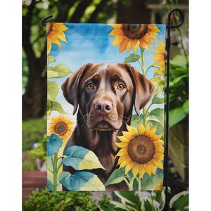 Labrador Retriever Sunflowers <b>Garden</b> <b>Flag</b> Multicolor Mailbox Decorative Yard Banner Patio Artwork for Flower Beds Small Size - Product Image 3