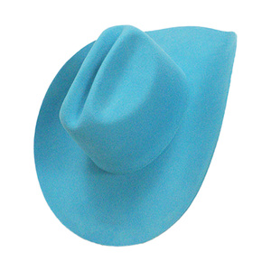 Sombrero de Vaquero a Rayas con Estampado por Sublimación, 100% Lana, Color Azul Claro, Unisex, Casual, Transpirable, Resistente al Viento, para Playa, Primavera, Verano, 56-58CM - Product Image 5