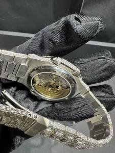 Reloj Mecánico Personalizado para Hombre con Diamantes Moissanite VVS, Hecho a Mano, Precio al por Mayor - Product Image 2